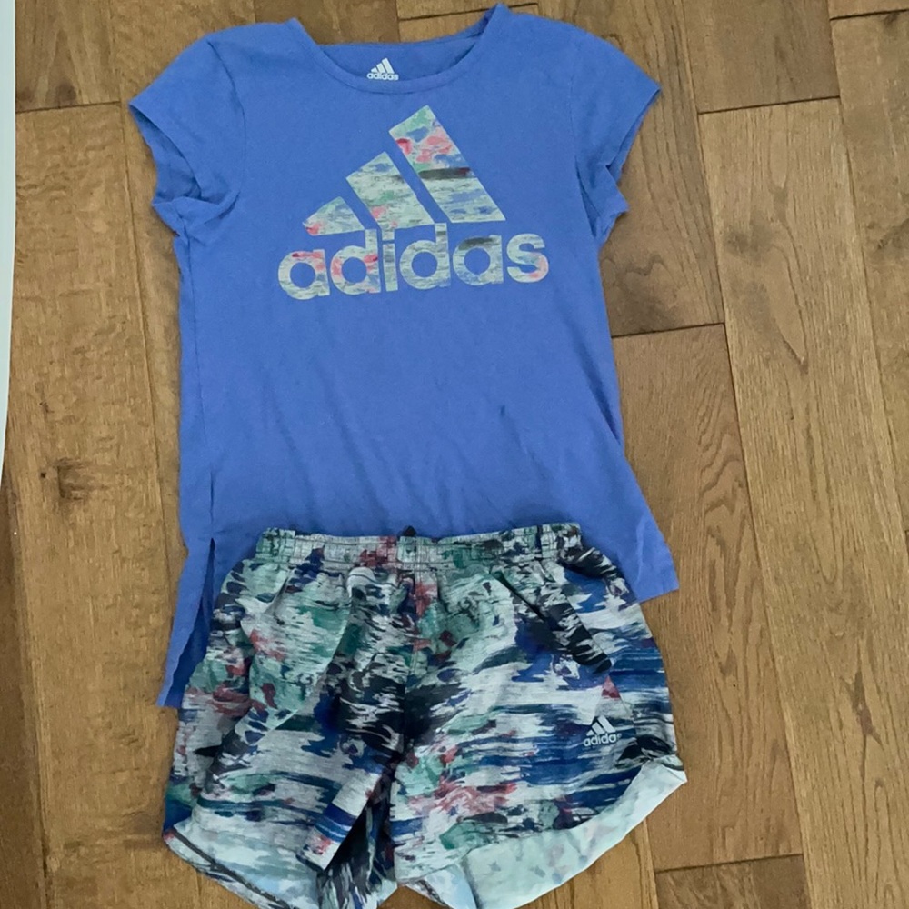 adidas shirt and shorts set